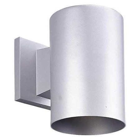 Cylinder 1-Light Wall Lantern, 17 W, Metallic Gray