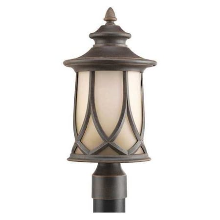 Resort 1-Light 8.5 Post Lantern, 100 W, Aged Copper