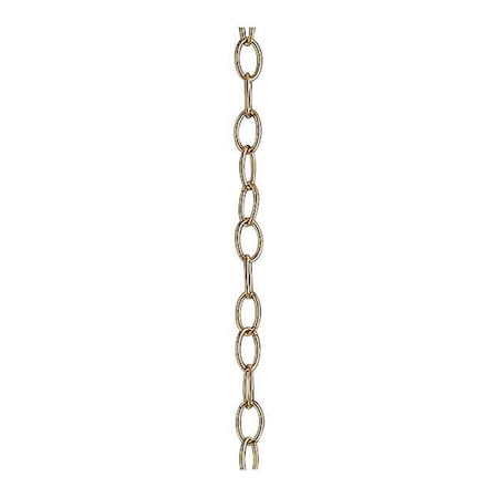 Ten Feet Of 9 Gauge Chain, Polished Brass