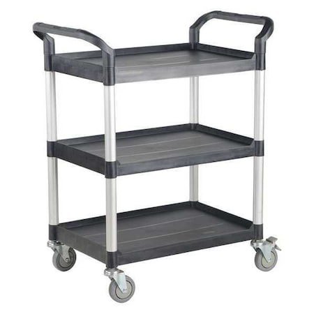 Steel Commercial Cart,43x20,3Shelf,No Panels, 550 Lb