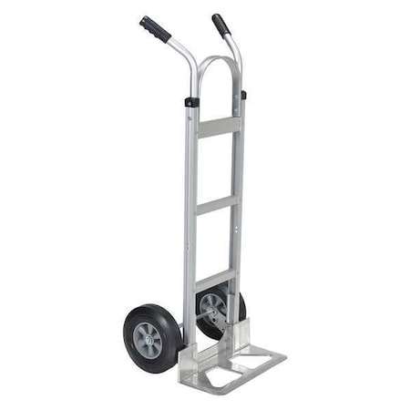 Silver 2 Handle Aluminum Hand Truck Rubber Aluminum Plate 500 Lb