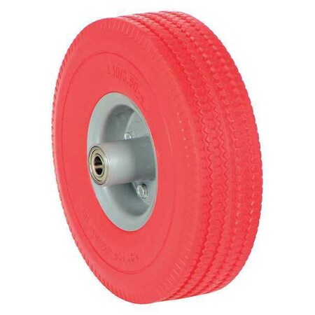 Red Urethance Solid Foam 10 Inch Wheel