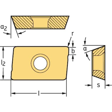 Parallelogram ADMT Carbide