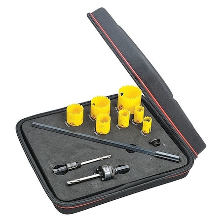 Industrial Kit,w/ 7 Hole Saws, Arbors