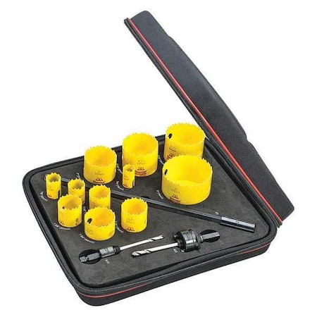Industrial Kit,w/ 11 Hole Saws, Arbors