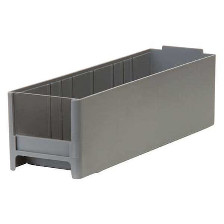 Storage Drawer, Gray, Industrial Grade Polymer, 6 Lb Load Capacity
