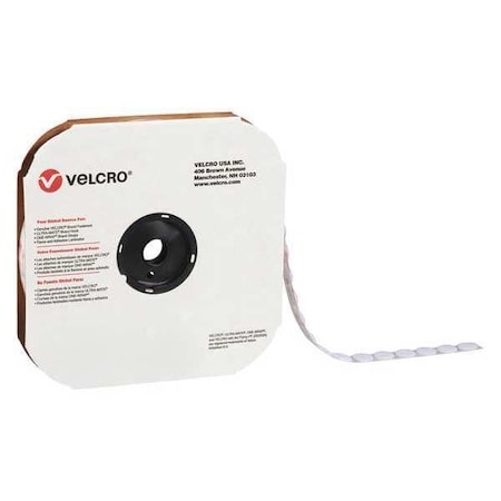 Tape,Dots,Hook,1-7/8,Wh,PK450, Disc, White, 450 PK