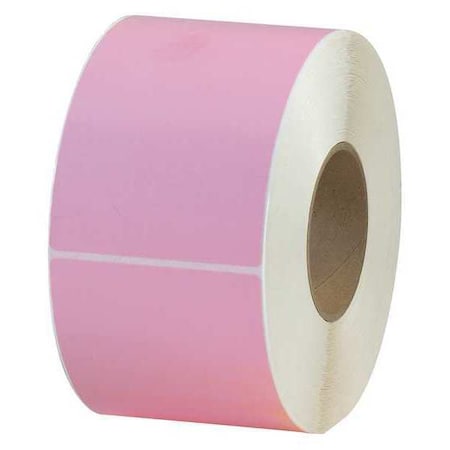 Thermal Transfer Labels, 4 X 6, Pink, 4/Case