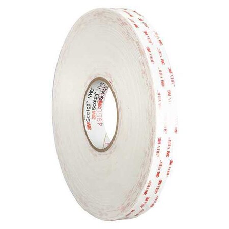 3M™ 4930 VHB™ Tape, 25.0 Mil, 3/4 X 5 Yds, White, 1/Case