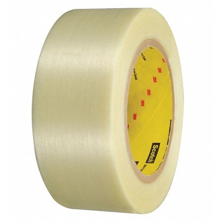3M™ 898 Strapping Tape, 6.6 Mil, 2 X 60 Yds., Clear, 24/Case