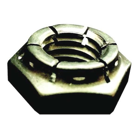 Flexible Top Lock Nut, 1-18, Steel, Grade 2, Black Oxide, 7/32 In Ht, 15 PK