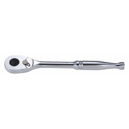 Hand Ratchet, 1/2 In Drive, Pear Head Style, Reversing, 11 In L, Chrome