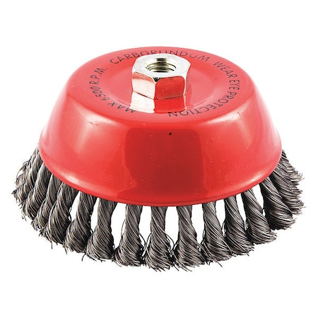 Cup Brush,Wire 0.014 Dia.,Carbon Steel