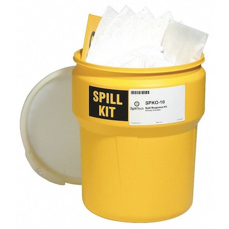 Spill Kit,Drum,Oil-Based Liquids,15 H