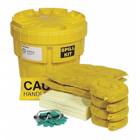 Spill Kit,Drum,Chemical/Hazmat,19 H