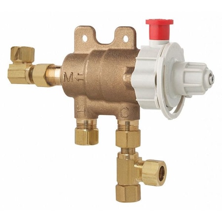 Mixing Valve,Brass,4.6 Gpm,5 H,5-7/8 W