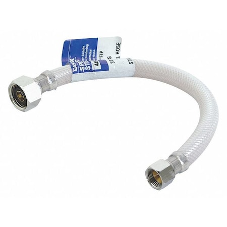 Supply Line,1/2 Outlet,3/8 Inlet Size