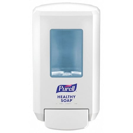Soap Dispenser,Wall Mount,Manual, Push-Style, White
