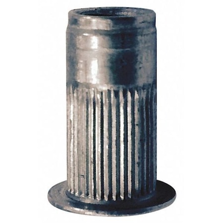 Rivet Nut, M10-1.50 Thread Size, 170.4 Mm Flange Dia., 17.53 Mm L, Aluminum, 10 PK