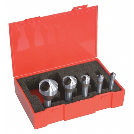 Countersink/Deburring Tool Set,5 Pieces