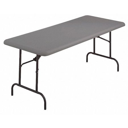 Rectangle IndestrucTableÂ® Commercial Folding Table, Charcoal - 30 X 60, 30 W, 60 L, 29 H