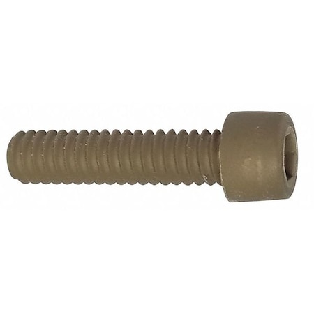 5/16-18 Socket Head Cap Screw, Anodized PEEK, 2-1/4 In Length, 10 PK