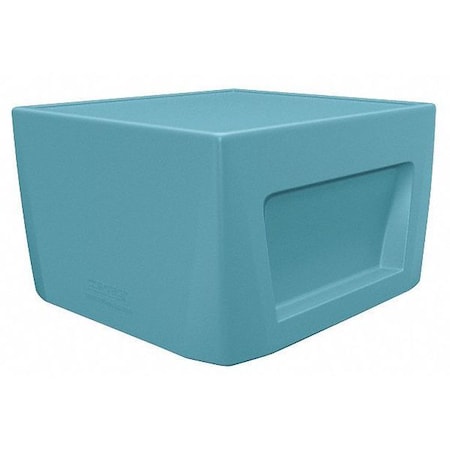 Square Utility Table, 23-3/4 X 24 X 14.75, Polyethylene Top, Blue