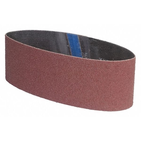 Sanding Belt, Coated, 4 In W, 24 In L, 60 Grit, Coarse, Aluminum Oxide, Brown