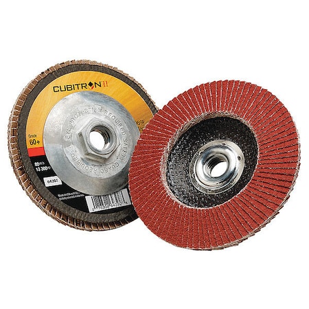 Flap Disc,Type 29,4 Dia.,60 Grit