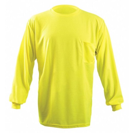 Long Sleeve T-Shirt,S,Yellow,Polyester