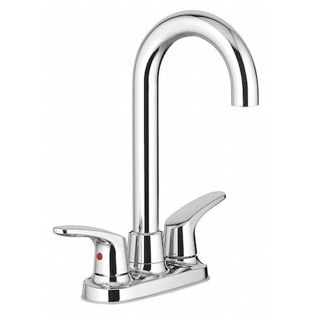 Manual, 4 Mount, Residential 2 Hole Gooseneck Bar Faucet