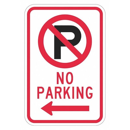 No Parking Sign,18 X 12, T1-2885-EG_12x18