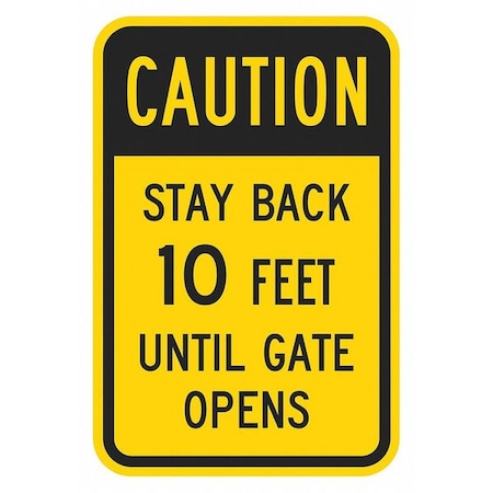 Facility Sign, 18 In H, 12 In W, Aluminum, Vertical Rectangle, English, T1-1369-HI_12x18
