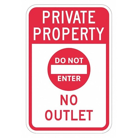 Do Not Enter & Wrong Way Traffic Sign, 18 In H, 12 In W, Aluminum, Vertical, T1-1928-DG_12x18