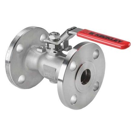 1/2 Flanged Stainless Steel Ball Valve Inline