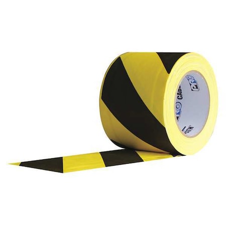 Cable Path Cloth Tape,4x30 Yd.,Blk/Yel