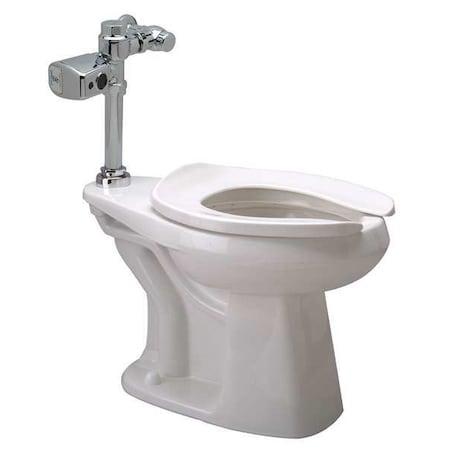 Bedpan Flush Valve Toilet, 1.28 Gpf, Flush Valve, Floor Mount, Elongated, White