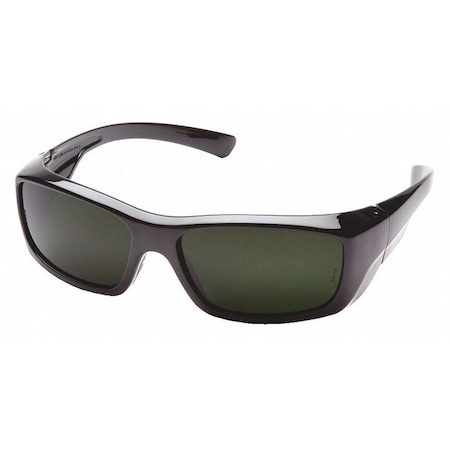 Safety Glasses, Wraparound Shade 5.0 Polycarbonate Lens, Scratch-Resistant