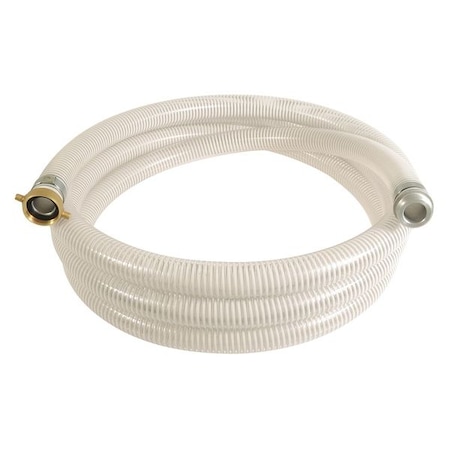 1-1/4 ID X 20 Ft PVC Water Suction Hose Clear/WT