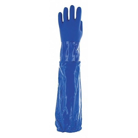 24 Chemical Resistant Gloves, PVC, 10, 1 PR