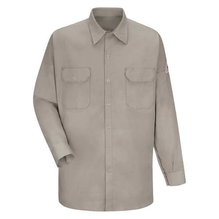 Flame Resistant Collared Shirt, Grey, 3XL