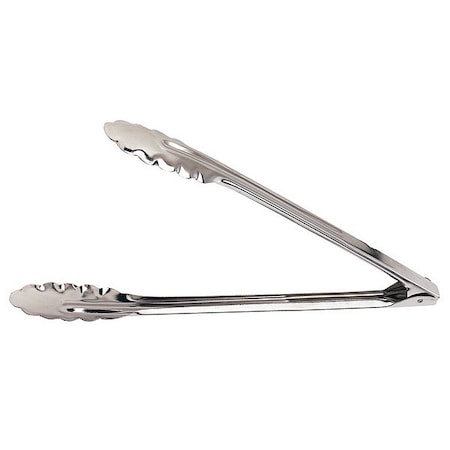 Tong,Stainless Steel,9-3/4 In. L