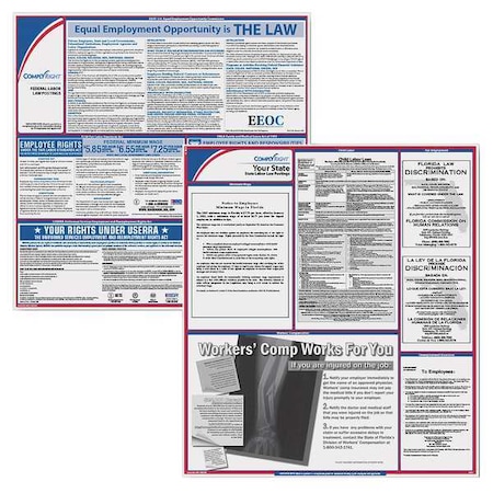 Labor Law Poster Kit,AK,English,2-1/2inW