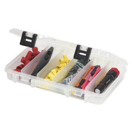 Compartment Box With 6 Compartments, Plastic, 7 1/4 In H X 10 57/64 In W