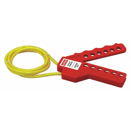 Lockout Cable,Red,Dielectric,3 Ft.L