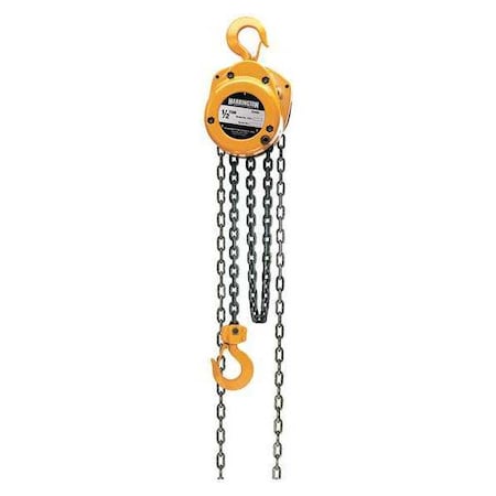 Manual Chain Hoist,1000 Lb.,Lift 15 Ft.