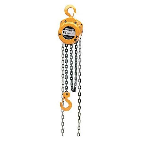 Manual Chain Hoist,3000 Lb.,Lift 15 Ft.