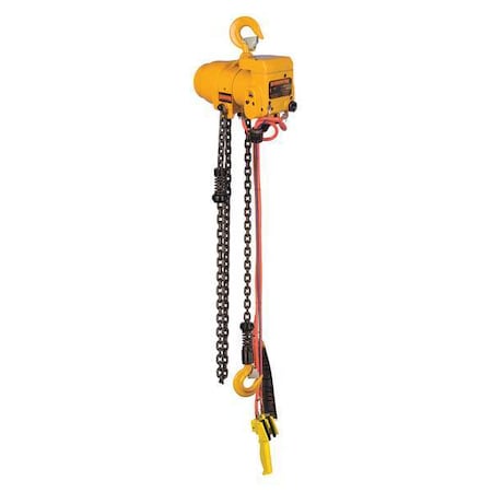 Air Chain Hoist,TCR,10 Ft. Lift,37 Fpm