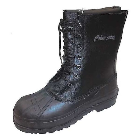 Size 9 Men's 8 In Work Boot Steel Work Boot, Black