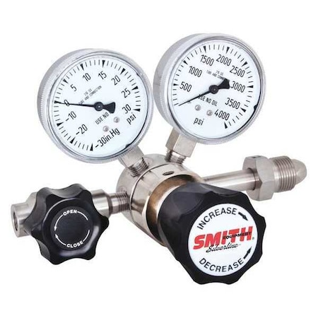 Specialty Gas Regulator, Single Stage, CGA-350, 0 To 25 Psi, Use With: Hydrogen